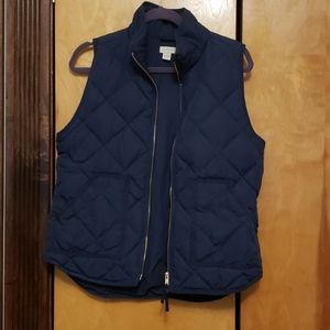 J.Crew navy blue puffy vest